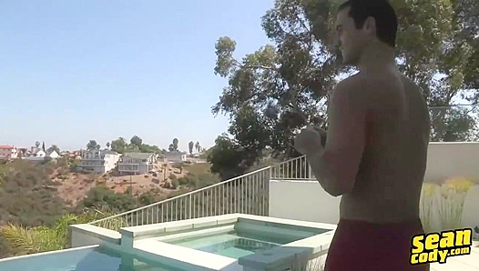 Sean Cody ~ Hairy Belly Cum Explosion Solo Session