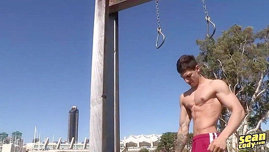 Ripped Stud Masturbates to Ecstasy in Steamy Solo Scene - Sean Cody