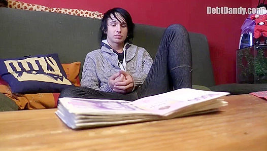 POV ~ Long-Haired Twink Owes a Blowjob, Gets Fucked Instead - Debt Dandy