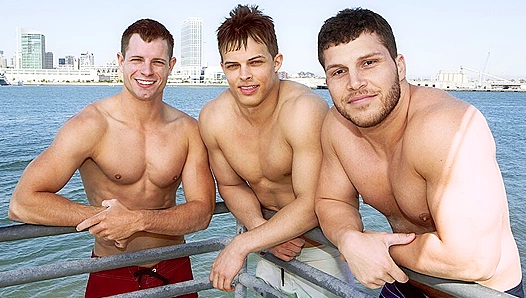 Jayden, Brodie, and Dean ~ Triple Trouble in a Hot Circle Jerk Threesome!