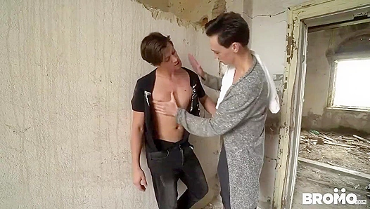 Horny Twink Boys Get Wild for Anal in Abandoned Building - Bromo US