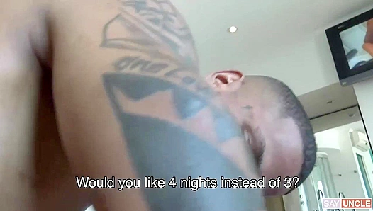 POV ~ Black Amateur Marcus Rides a Stranger's Cock - Latin Leche