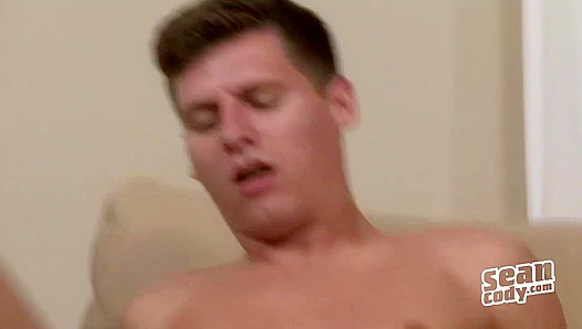 Slamming Home ~ Slim Baseball Hottie Emmett Strokes His Cock