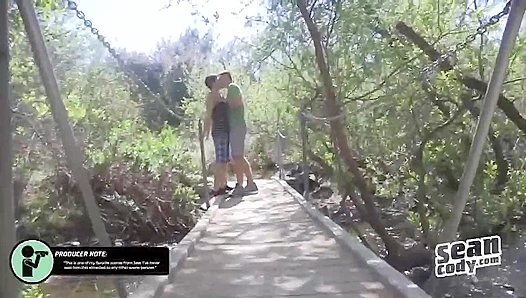 Outdoor Flirt to Indoor Fuck ~ Jess & Sean's Bareback Adventure - Sean Cody