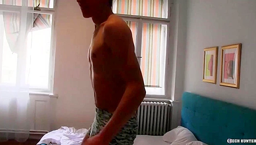 Skinny Twink with Hairy Legs Gets Fucked POV - XXX Gay