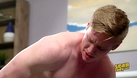 Jax Fingers His Ass & Strokes Hard - Sexy Blonde Action