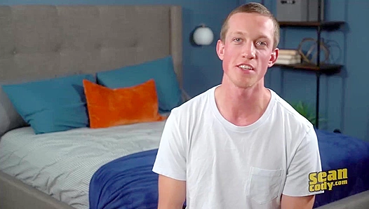 Fit Hottie Dixon Strokes His Hard Cock on the Bed -Sean Cody Exclusive