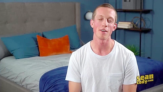 Fit Hottie Dixon Strokes His Hard Cock on the Bed -Sean Cody Exclusive
