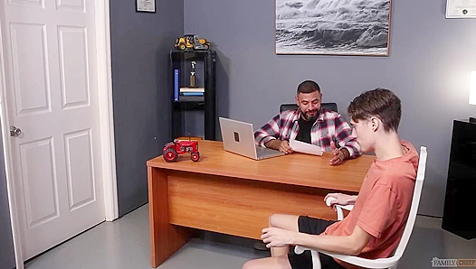 Stepdad's Surprise ~ Andy Spreads for Well-Hung Nico