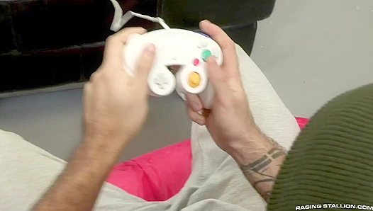 Teddy Bear & Ryan Stone ~ Hot Masturbation Session at the Station