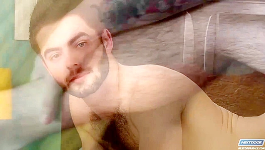 Thirsty Neighbor ~ Josh Long's Hairy Cock Craves Attention