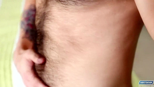 Thirsty Neighbor ~ Josh Long's Hairy Cock Craves Attention