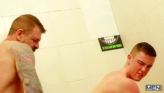 Thirsty JP Dubois and Rocco Steele Fuck Wildly in Public ~ Straight toGay Seduction