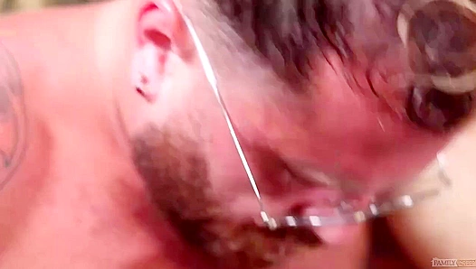 Stepdad's Brutal Drill ~ Riley Mitchell & Christian Ace - Forbidden FAMILY Fun