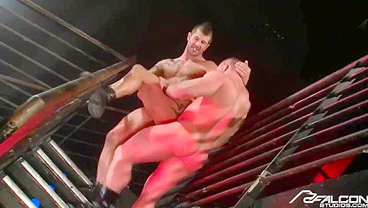 Muscular Staircase Fuck ~ Adam Killian & Samuel Colt - Falcon Studios