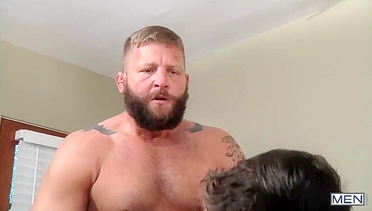 Muscular Bear Daddies Colby & Paul ~ Drilling Deep into My Hole