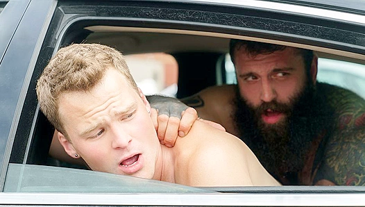 Markus Kage and Brent North Heat Up the Backseat in a Wild Bang Session