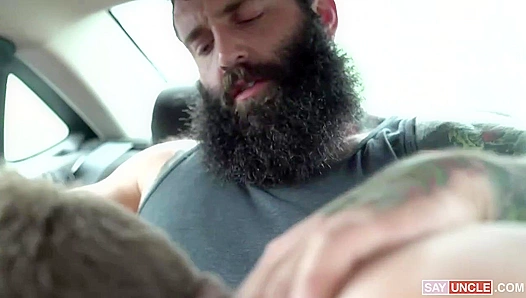 Markus Kage and Brent North Heat Up the Backseat in a Wild Bang Session