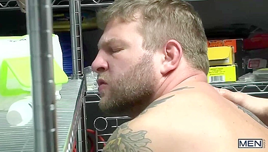 Janitor Colby Jansen's Big Booty Bottom Session with Darin Silver at School