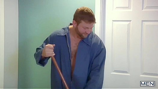 Janitor Colby Jansen's Big Booty Bottom Session with Darin Silver at School