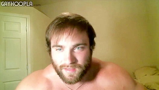 Bearded Bear James Flexes His Muscular Booty