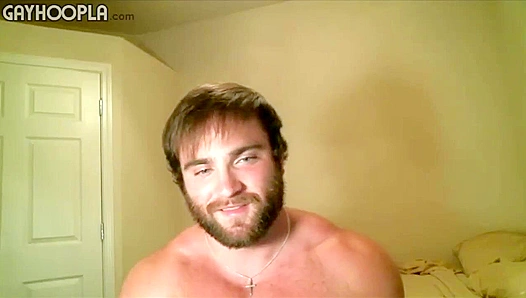 Bearded Bear James Flexes His Muscular Booty