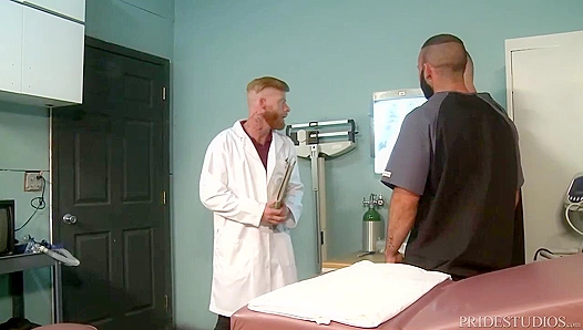 Doctor's Office Threesome: Fernando Del Rio & Bennett Anthony Take It Hard
