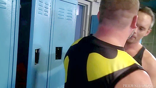 Hot Locker Room Fuck ~ Mature Men Over 30 - Devin Adams & Colby Jansen