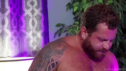 Hairy Anal Heat ~ Rikk York & Riley Mitchell Go Wild with Extra Big Dicks