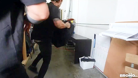 Bo Sinn Creamps Hairy Beefcake Markus Kage - Hot Gay Action!