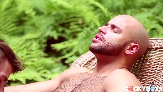 Allen King Rides Sean Zevran Outdoors  - Cocky Boys Cowgirl Action