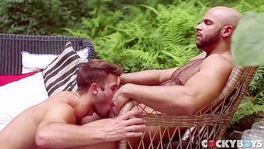 Allen King Rides Sean Zevran Outdoors  - Cocky Boys Cowgirl Action