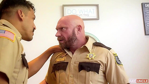 Mature Cops Killian & Leo Pound Young Thieves Raw