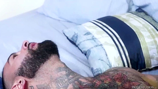 Hairy Hunks Sean Duran & Rikk York Pound in the Rain - Hot Daddies Over 30