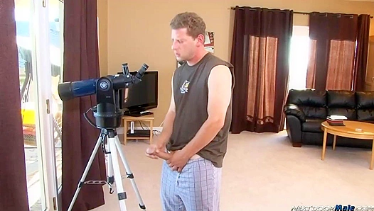 Next-Door Stud Rod Spunkel Jerks His Mammoth Dick