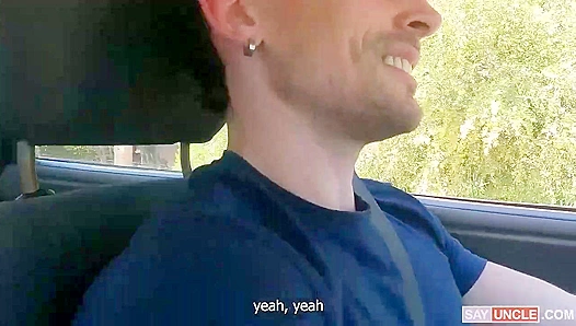 Talex Madriz and Matt Vi ~ Public Car Blowjob Session