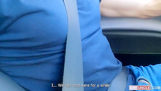 Talex Madriz and Matt Vi ~ Public Car Blowjob Session