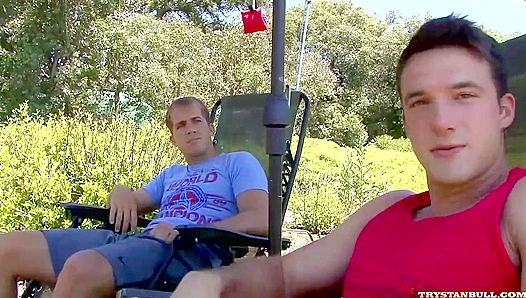 Hard Fucking ~ Trystan Bull & Brandon Lewis Go Wild On Set
