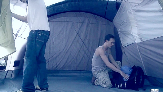 Kirk Cummings Pounds AJ Monroe's Hungry Hole in Tent Behind School