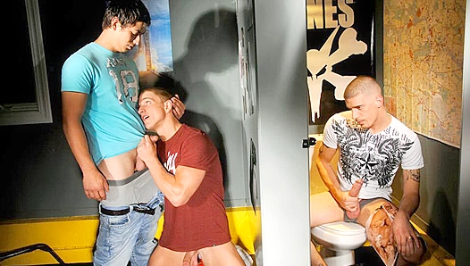 Backstage Threesome ~ Wild Porn Shoot Frenzy