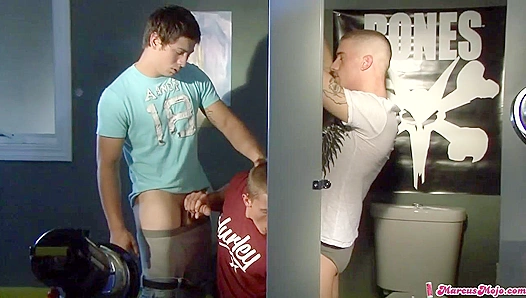 Backstage Threesome ~ Wild Porn Shoot Frenzy