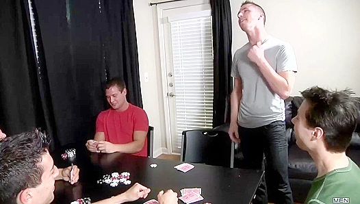 Poker Night Turns Into Wild Gay Bang Gang - Jizz Fest