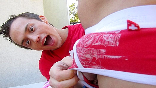 Brice Carson's Outdoor Fuck Fest with a Horny Brunette Guy -Gayroom