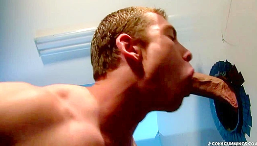 Kinky Gloryhole Fun ~ Cody Cummings &Connor Maguire Heat Up the Stall