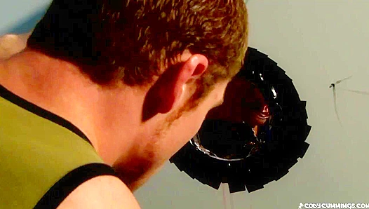 Kinky Gloryhole Fun ~ Cody Cummings &Connor Maguire Heat Up the Stall