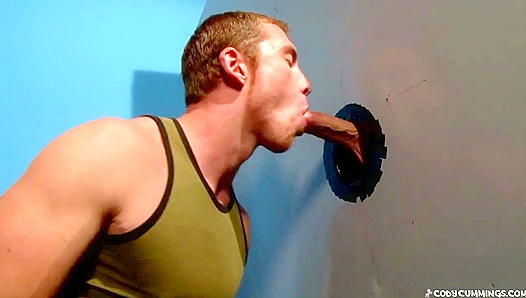 Kinky Gloryhole Fun ~ Cody Cummings &Connor Maguire Heat Up the Stall