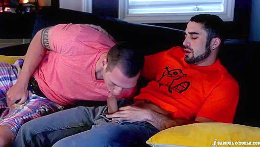 Samuel O'Toole & Jay Cloud ~ Double Oral Bliss On The Set