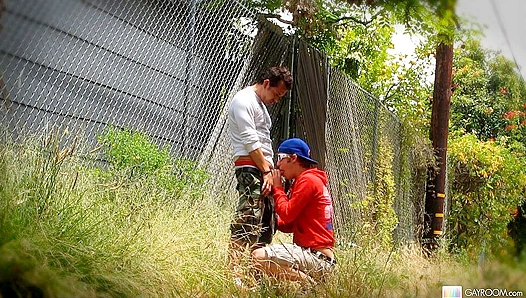 Sly Outdoor Blowjob ~ Horny Spence Drake Takes It Wild