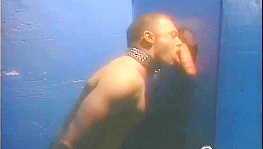 Leashed Hottie Dean Spencer Strokes That Stiff Cock - Falcon Studios