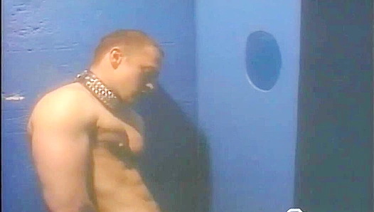 Leashed Hottie Dean Spencer Strokes That Stiff Cock - Falcon Studios